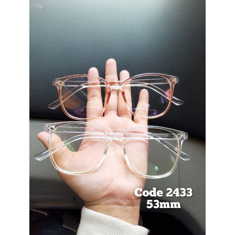 Transparent Big Glasses Frame Shopee Malaysia