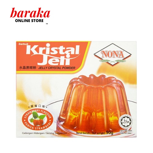 Nona Strawberry Flavour Jelly Crystal Powder 90g Shopee Malaysia