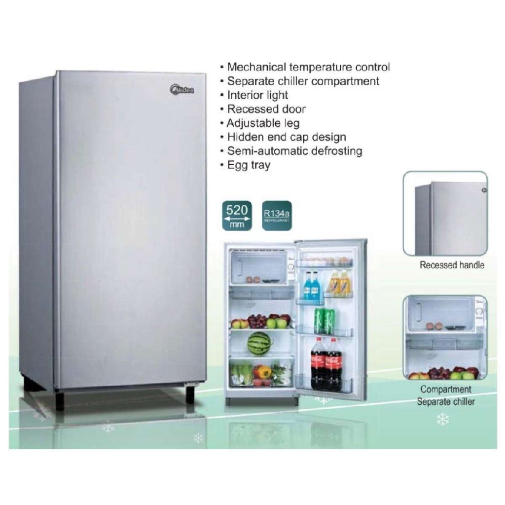 Midea Single Door Refrigerator Fridge MS196 Shopee Malaysia