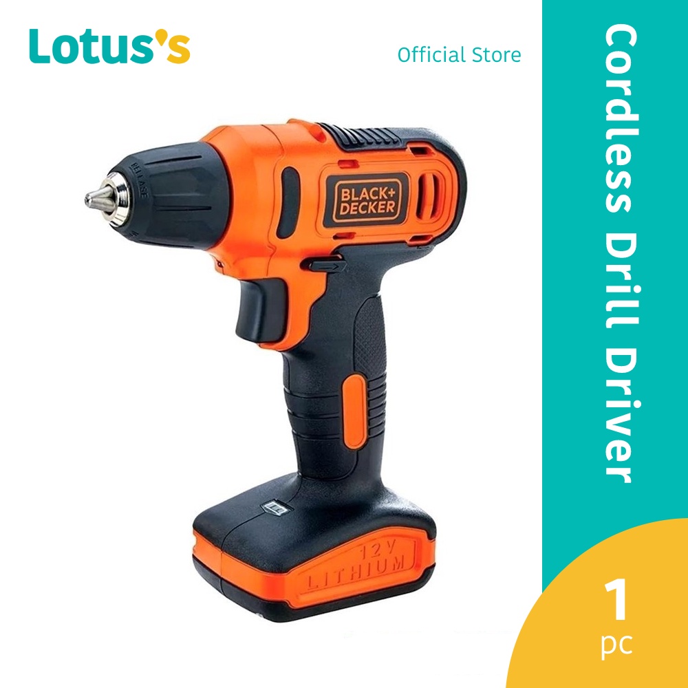 Black & Decker 12v Cordless Drill Driver LD12SCB1 Shopee Malaysia