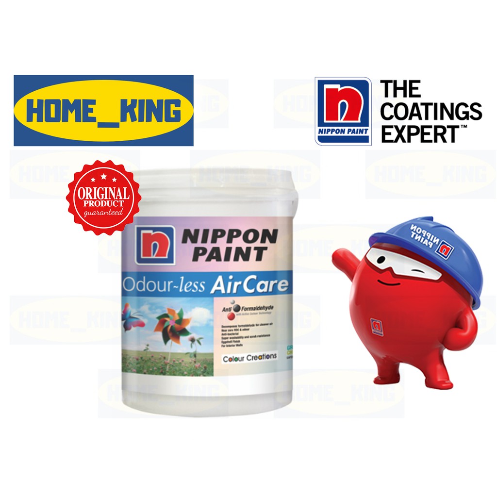 [100 ORIGINAL] 5LT Nippon Paint OdourLess Aircare Interior Wall (Cat