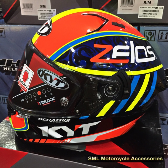 KYT NFR Xavier Simeon Black (Full Face Helmet with Double Visor PINLOCK) Shopee Malaysia