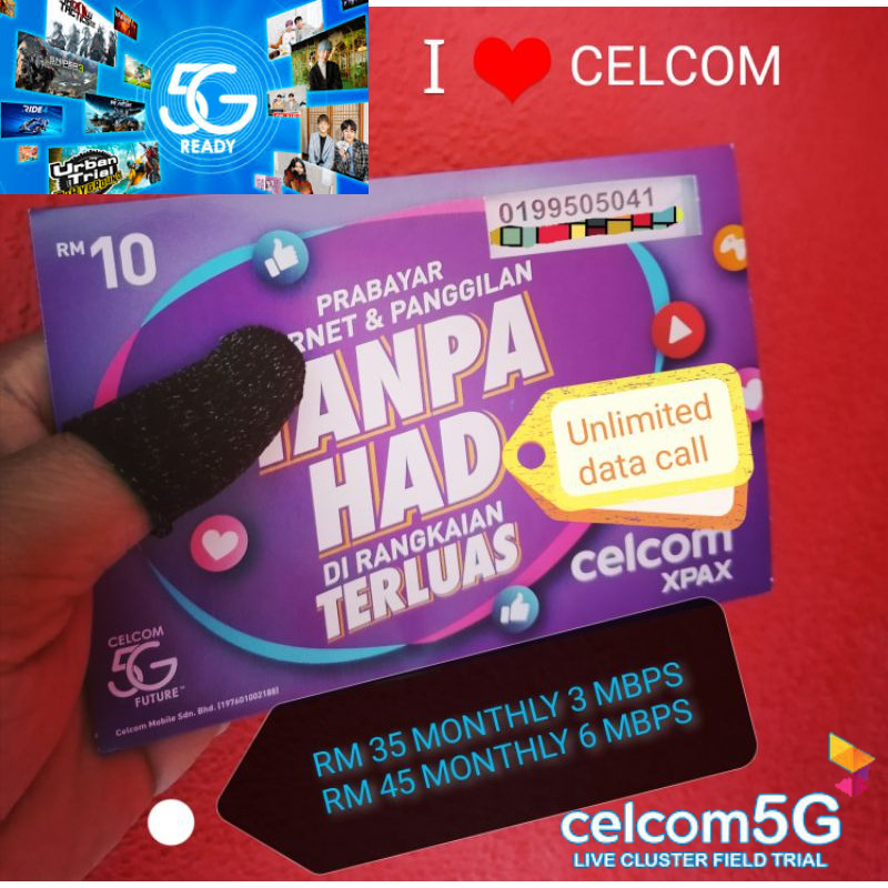 Prepaid Sim Card 5G Unlimited Data Call Shopee Malaysia
