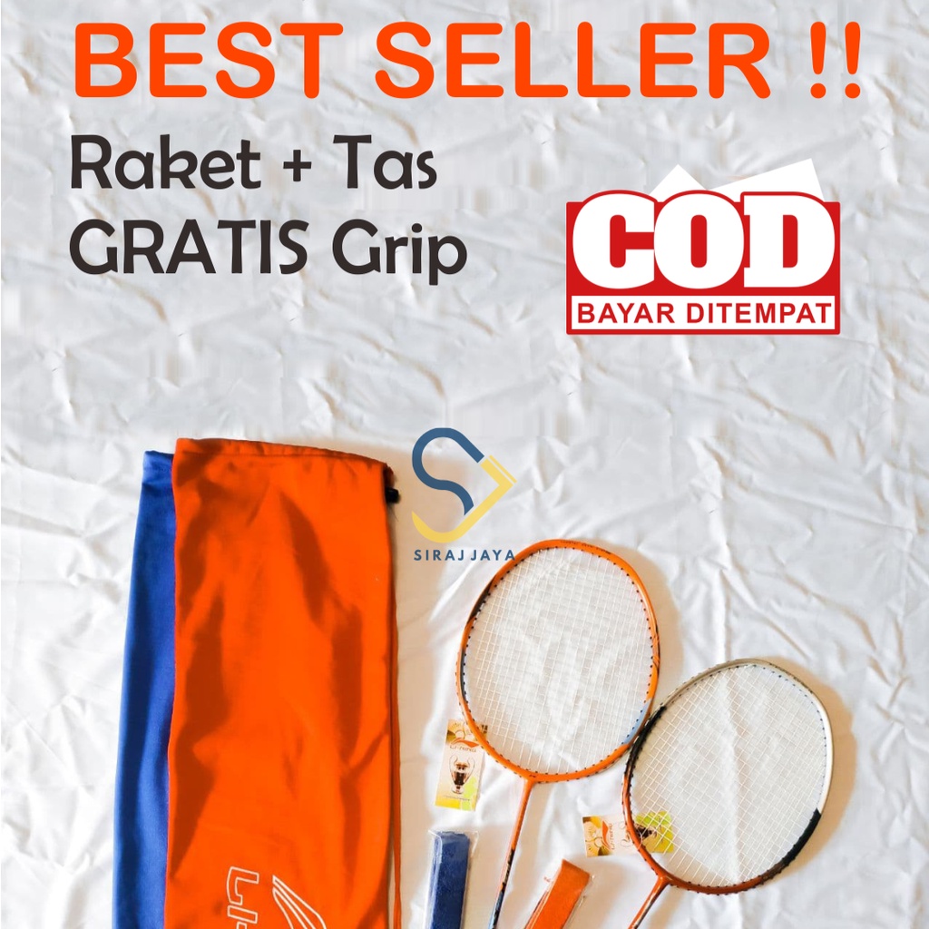 Yonex Lining Badminton Racket Ready To Use Free Bag Hand Grip Fabric