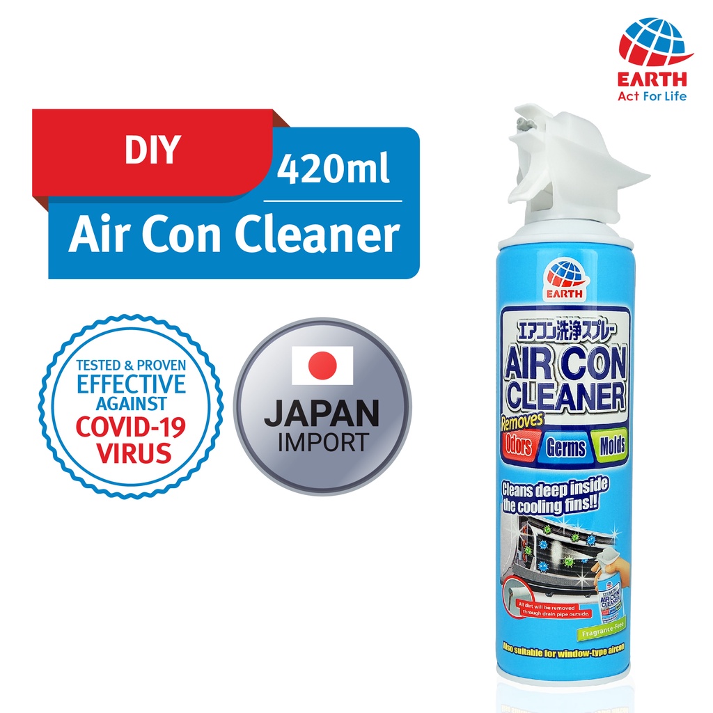 diy Aircond spray Cleaner kill Bacteria & Viruses Dust easy as diy 123