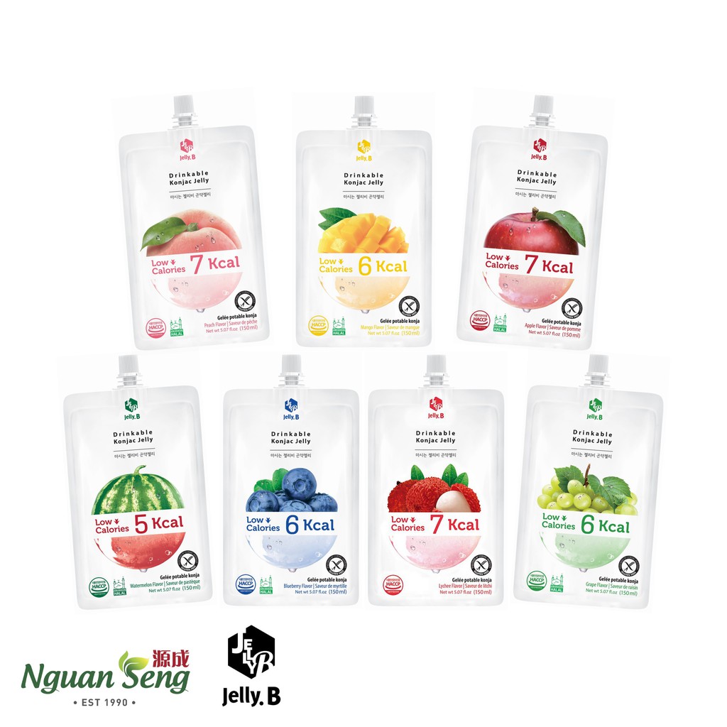 Jelly B. Drinkable Diet Konjac Jelly Mix Flavour (150ml x 10 Packs