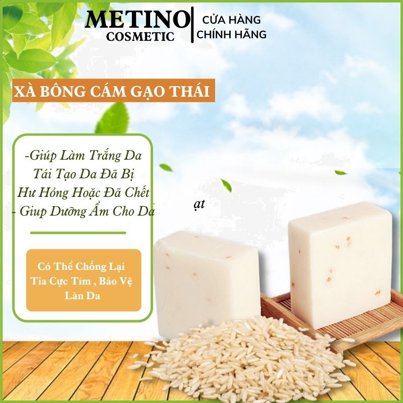 Rice Bran Soap Extracted From Fresh Milk Rice Bran Thai Whitening