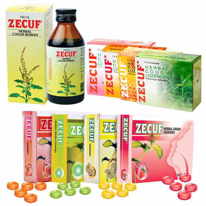 *Exp 02/2025*Zecuf HERBAL COUGH LOZENGES (8 20 lozenges) With KKM