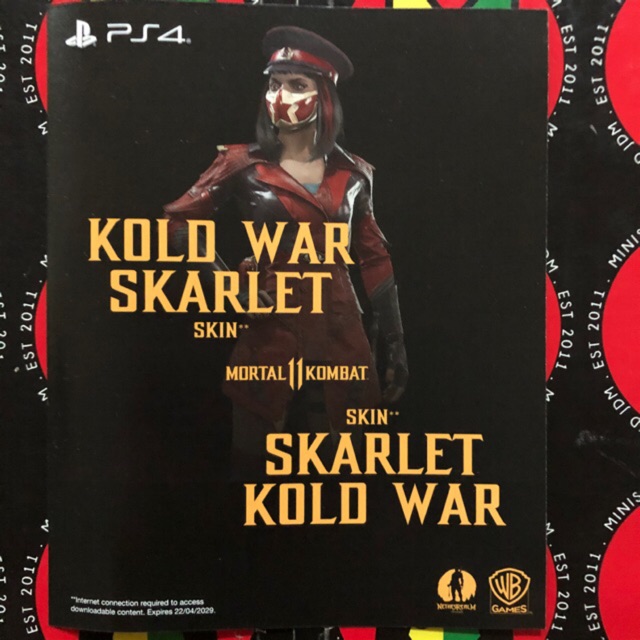 [DLC]PS4 Mortal Kombat 11 Kold War Skarlet Shopee Malaysia