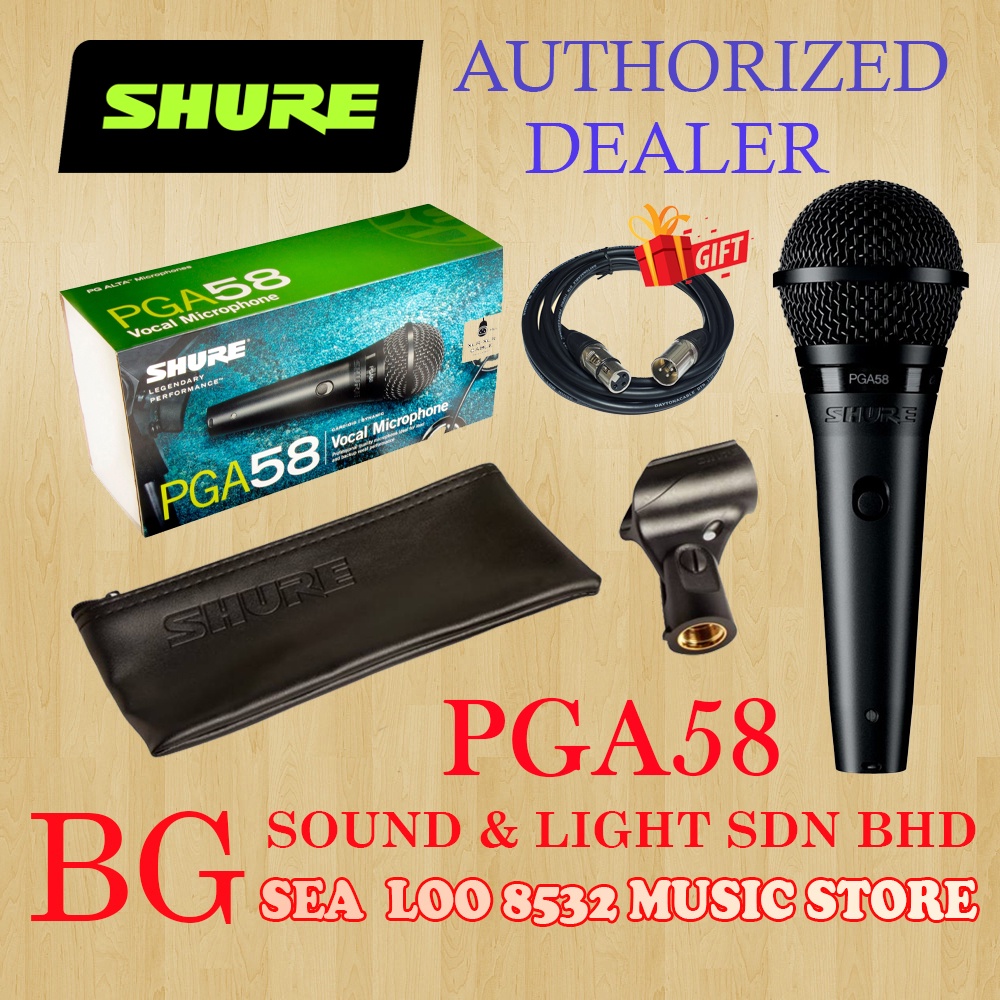 [ SHURE AUTHORIZED DEALER ] SHURE PGA58 / PGA-58 DYNAMIC VOCAL