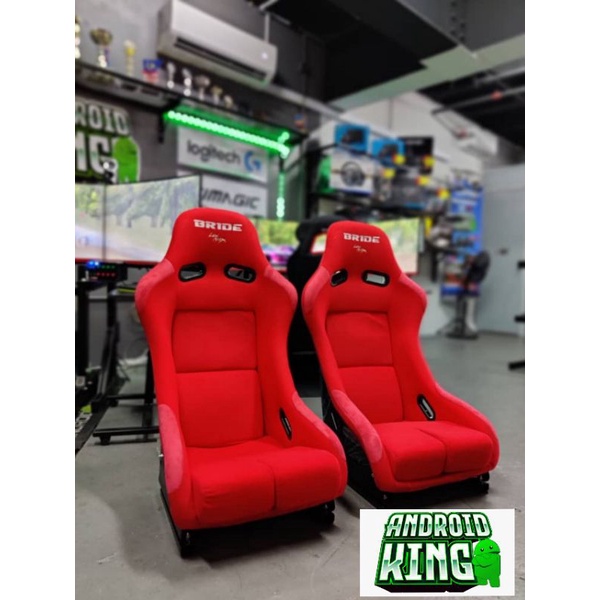 XL BRIDE Full Bucket Seat Red Free Railing Shopee Malaysia