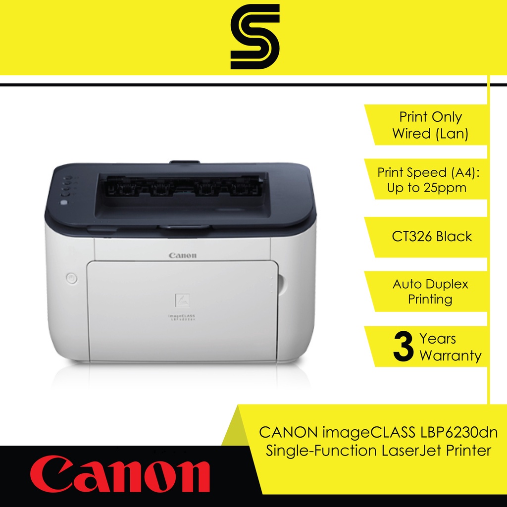 Canon imageCLASS LBP6230dn SingleFunction LaserJet Printer Print