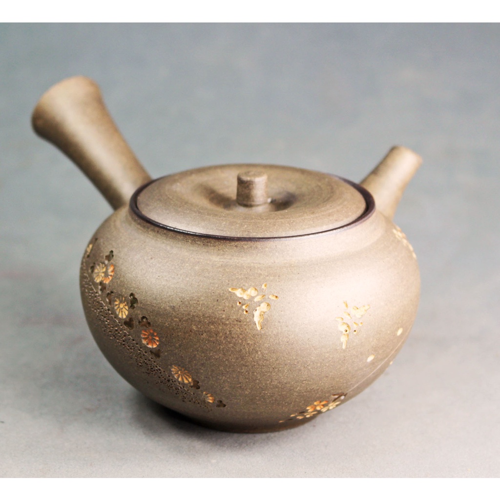 Direct from Tokoname Japan, Handmade Teapot Kyusu by Seiho 016, 340ml