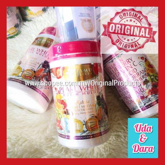 perbezaan pearl white jamu jelita original dan tiruan