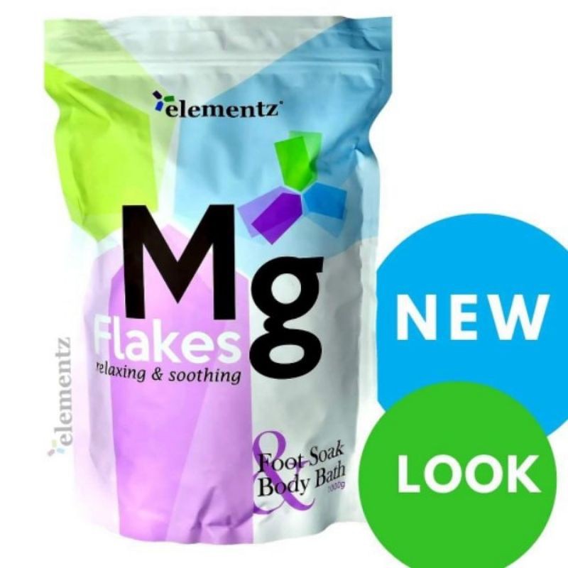 Elementz MAGNESIUM FLAKES for Foot & Body Soak (Mg Flakes) Shopee