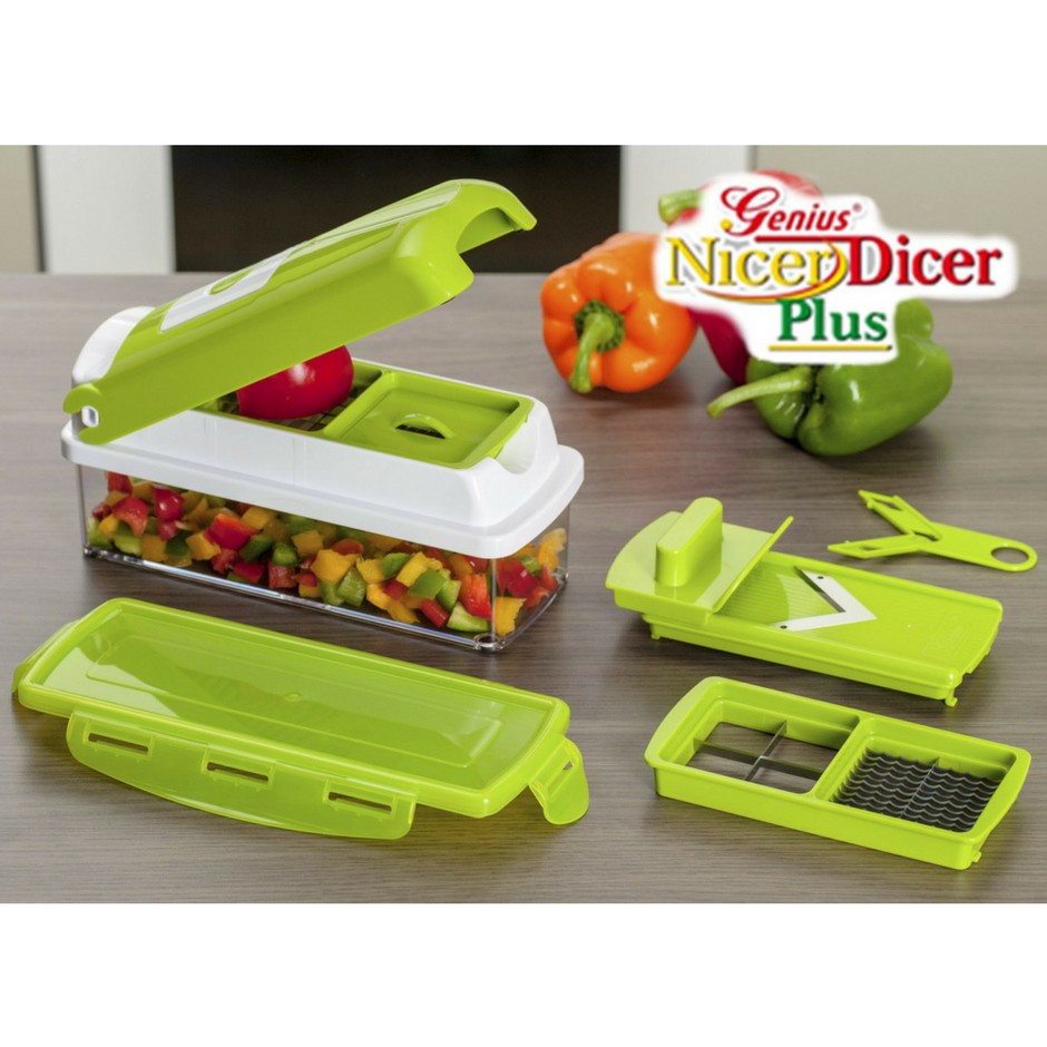 Genius Nicer Dicer Plus Multifunction Kitchen Tools (Chopper / Cutter / Slicer) 5 Tools With