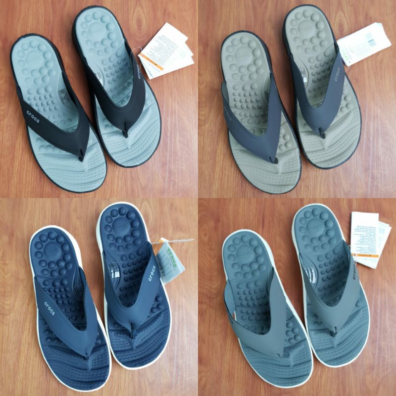 PRIA Men's CROCS Sandals / REVIVA JEPIT CANVAS / Men's Rubber Sandals