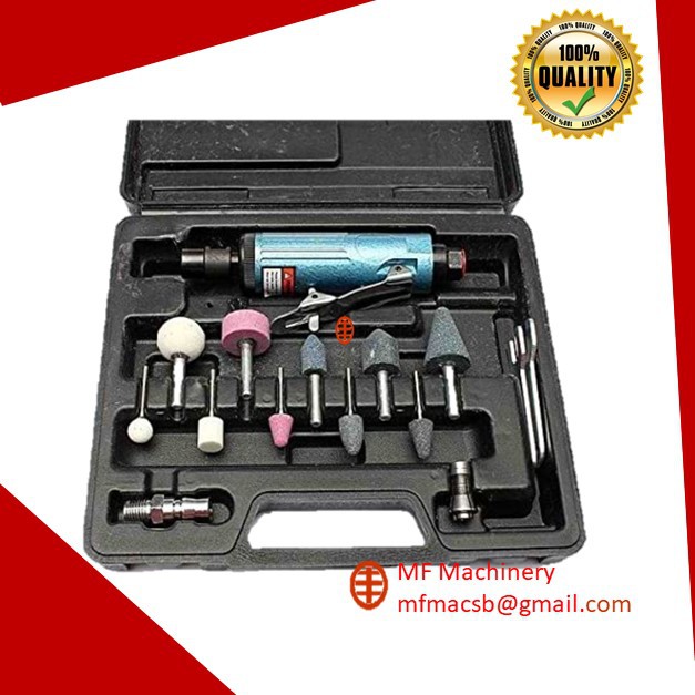 Mf 1/4" Air Compressor Die Grinder Tool with 14 Pcs Rotary Tool Kit
