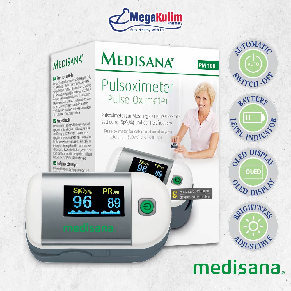 Medisana Pulse Oximeter PM100 | Shopee Malaysia