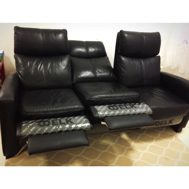 All Leather Sofa Recliner Baci Living Room