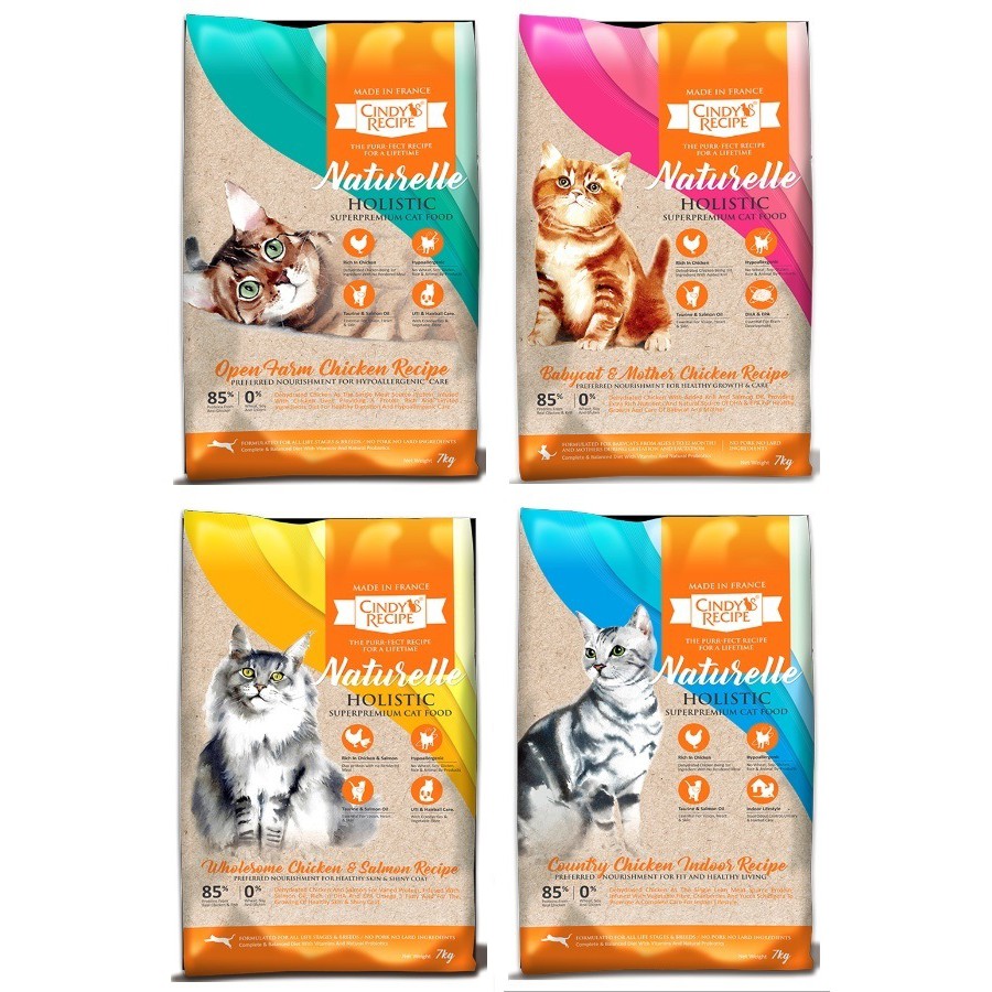 Cindy's Recipe Naturelle Holistic Superpremium Cat Food (7kgs) Shopee