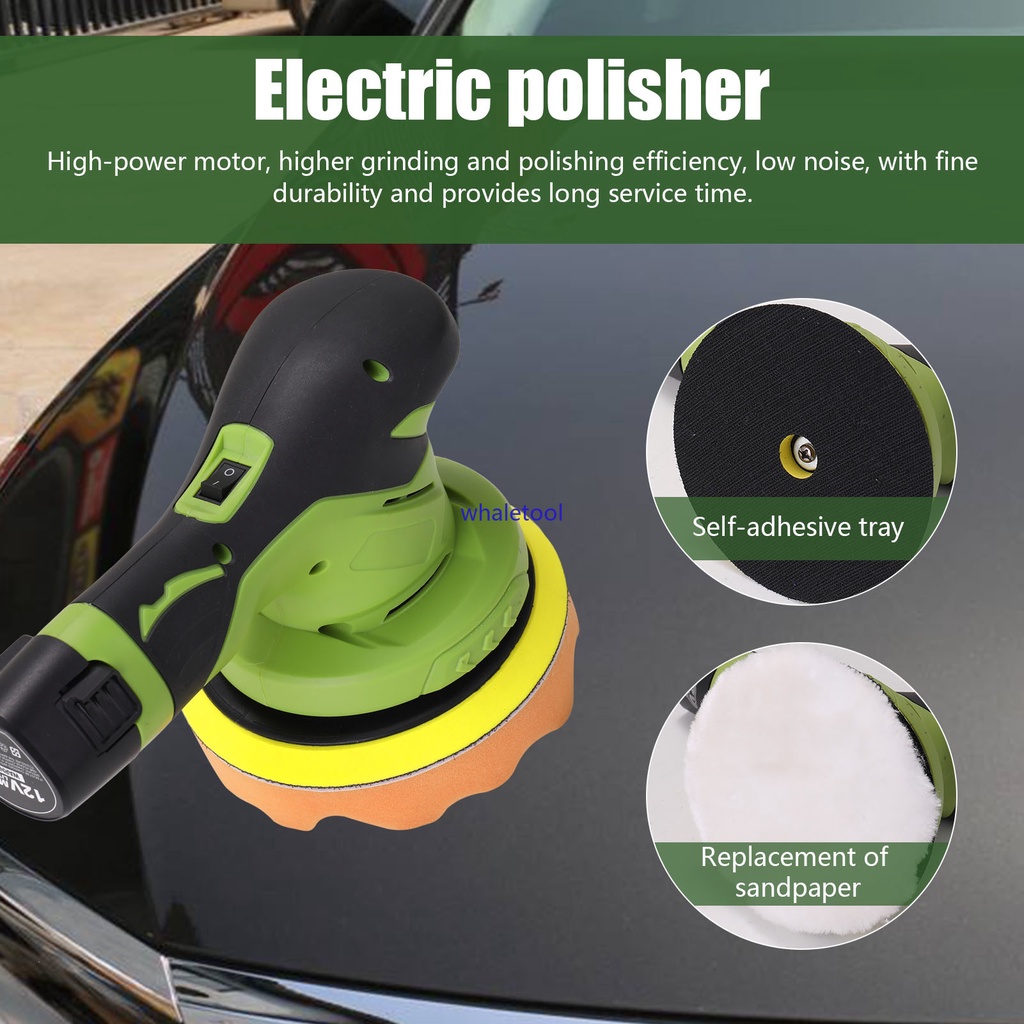 Cordless Electric Polisher 6 Gears of Speed Car Polisher Adjustable Auto Polishing Machine Wood