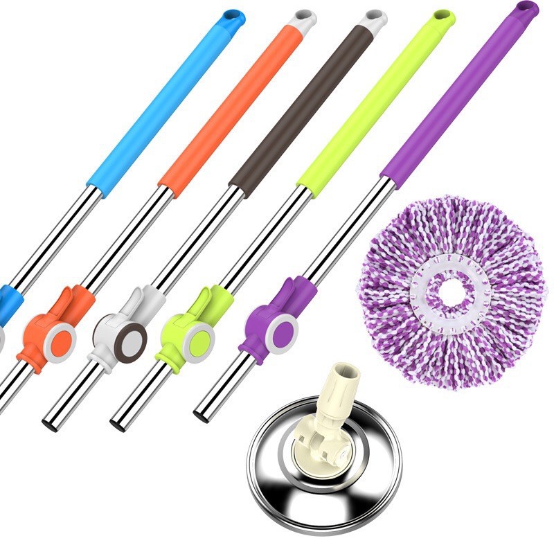 Spin Mop Pole Handle Replacement For Floor 360 Degrees Rotating