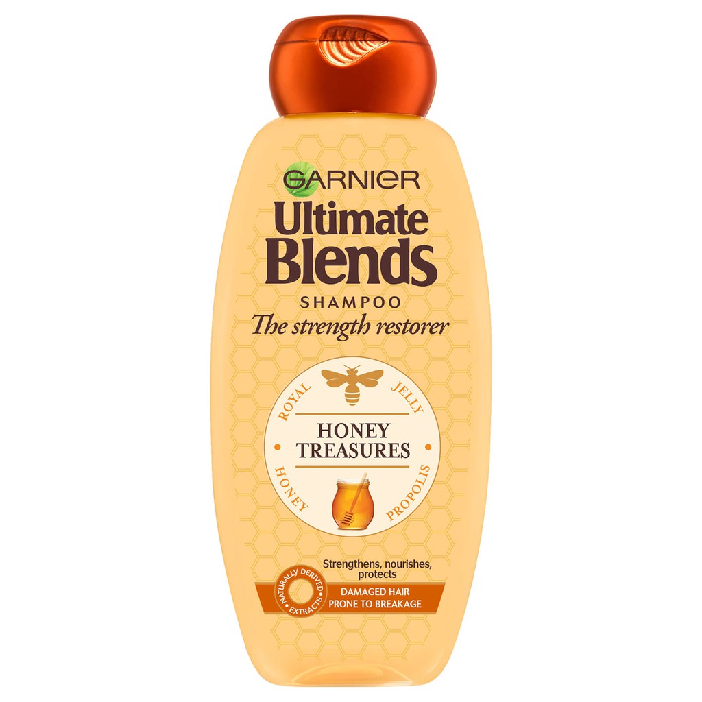 [Ready] Garnier Ultimate Blends Honey Treasures Shampoo 360ml Shopee