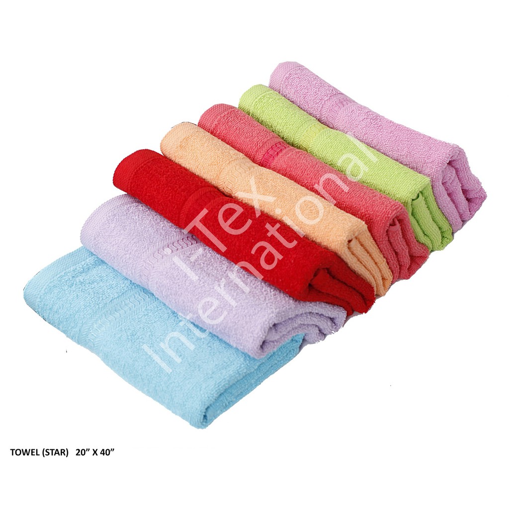 Kids Star Towel size 20x40 inch (50x100cm) Food grade colors