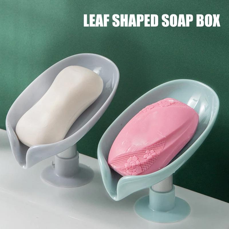 Creative Leaf Shaped Soap Box Bathroom Soap Holder Dish Bathroom