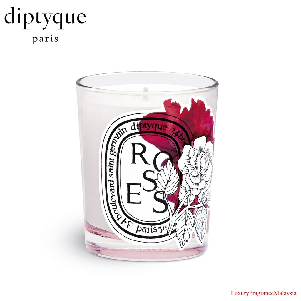 Roses Limited Edition bougie Parfumee Scented Candle by Diptyque 190g