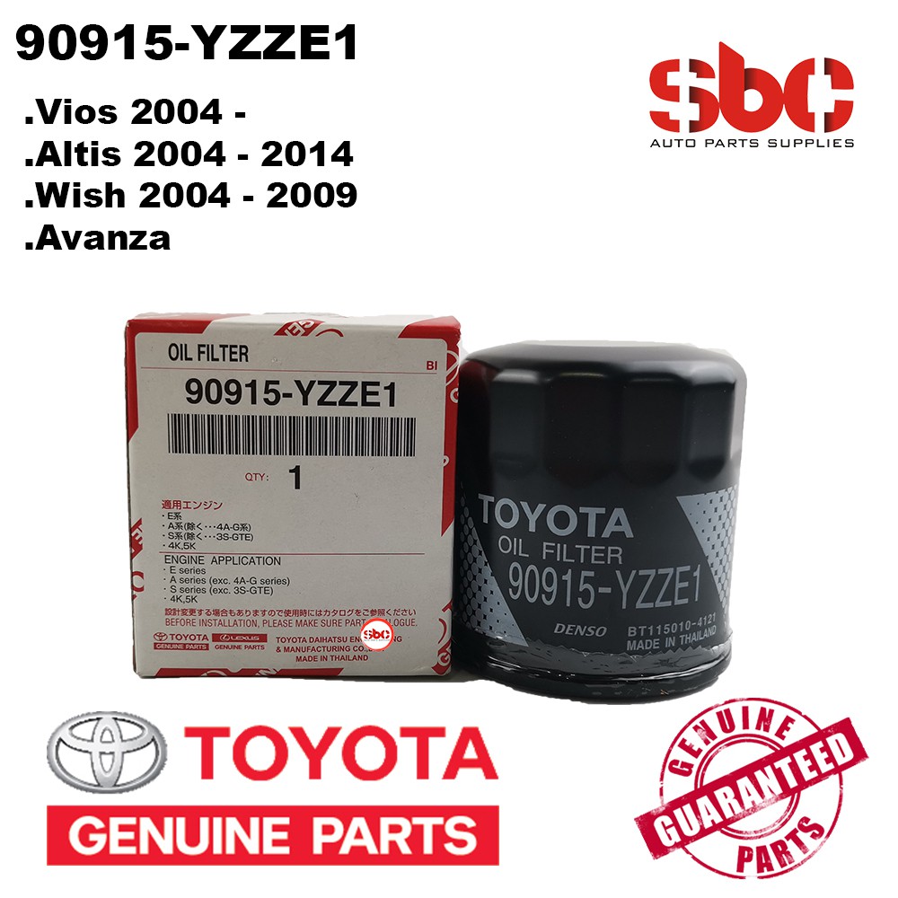 Toyota Oil Filter 90915YZZE1 Genuine Parts VIOS AVANZA