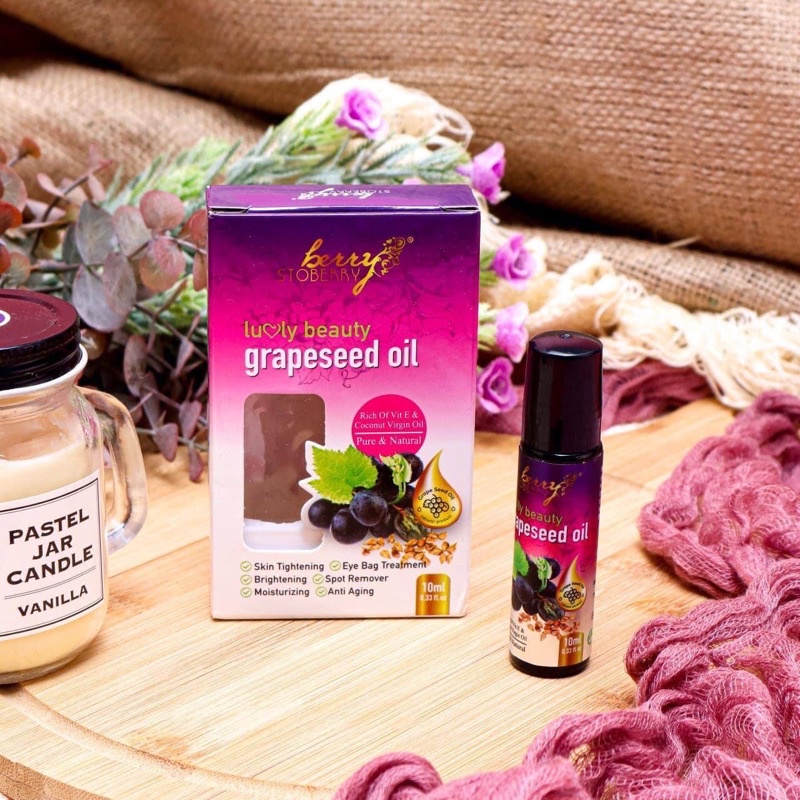 GRAPESEED OIL BY BERRY STOBERRY MINYAK ROLL BIJI ANGGUR MINYAK ORIGINAL