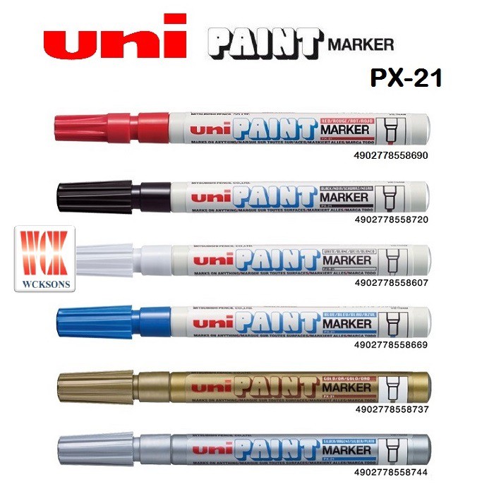 UNI PAINT MARKER PX21 ( AVAILABLE IN 6 COLOURS ) Shopee Malaysia