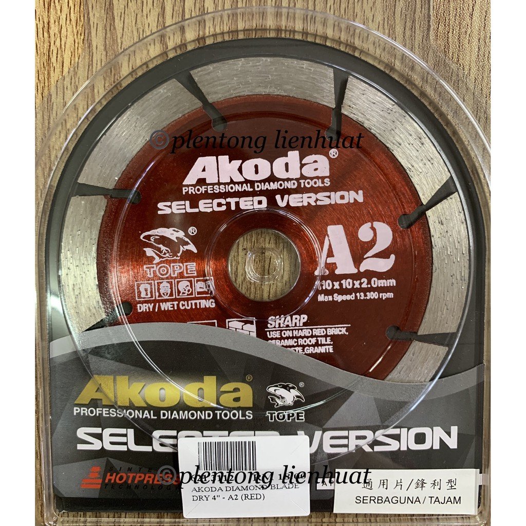[AKODA] PROFESSIONAL DIAMON TOOLS 4" Diamond Blade Cutter Shopee Malaysia