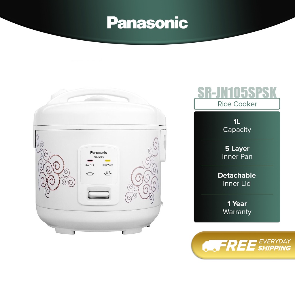 Panasonic 1L Rice Cooker Periuk Nasi [SRJN105SPSK] Shopee Malaysia