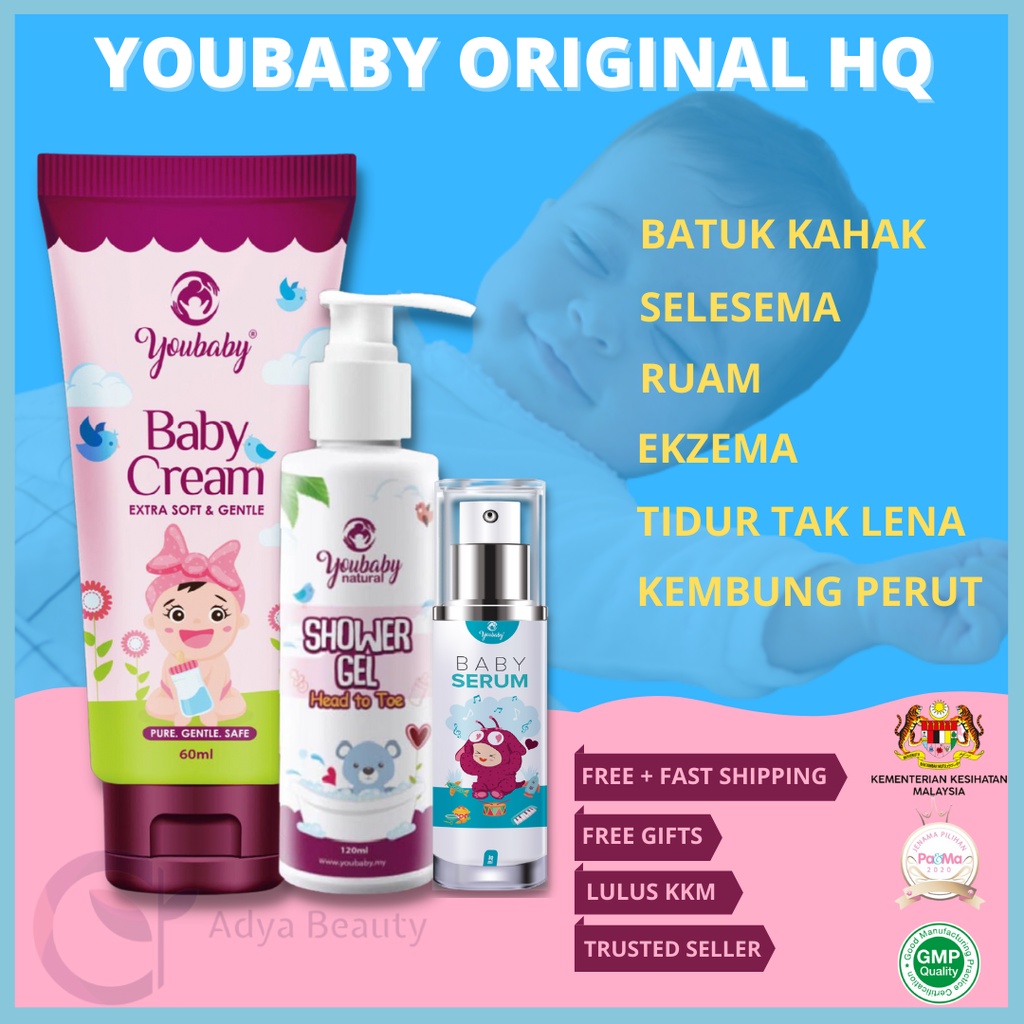 YOUBABY CREAM & SHOWER GEL BATUK KAHAK SELESEMA RUAM ECZEMA Shopee Malaysia