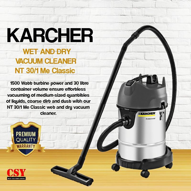 KARCHER WET AND DRY VACUUM CLEANER NT 30/1 Me Classic Shopee Malaysia