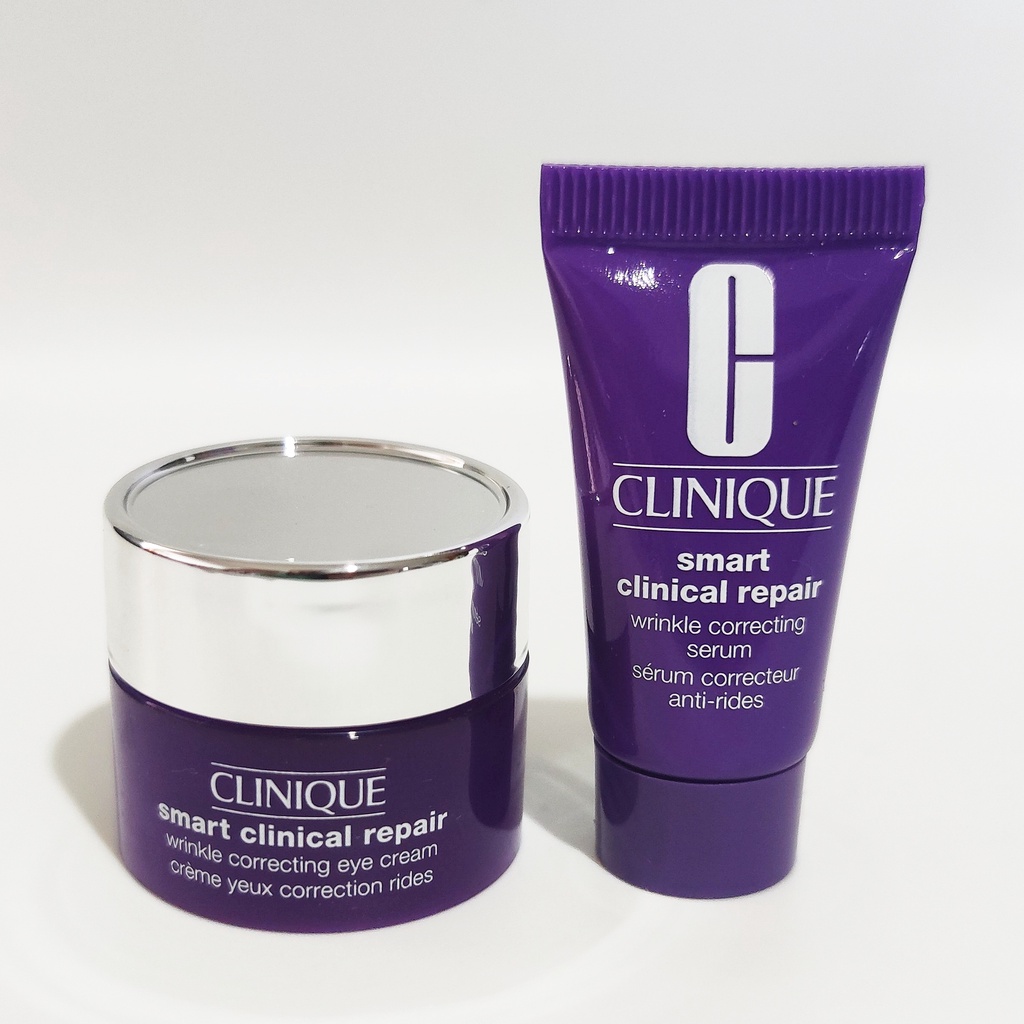 Clinique Smart Clinical Repair Wrinkle Correcting Serum & Eye Cream 5 ml Shopee Malaysia