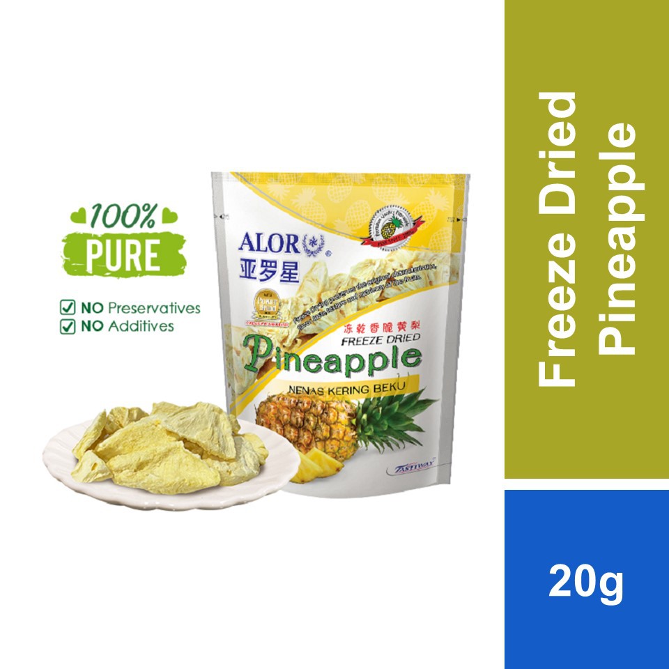 Alor Freeze Dried Pineapple 20g Shopee Malaysia