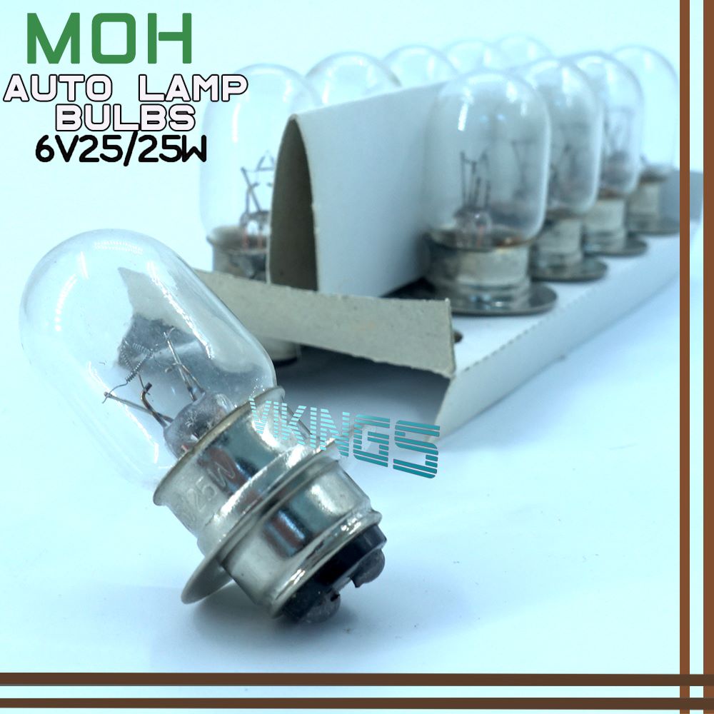 TAIWAN MOH HEADLAMP BULB!! 6V25/25W GBO C70 C50 RC80 RC100 FAME RGSPORT