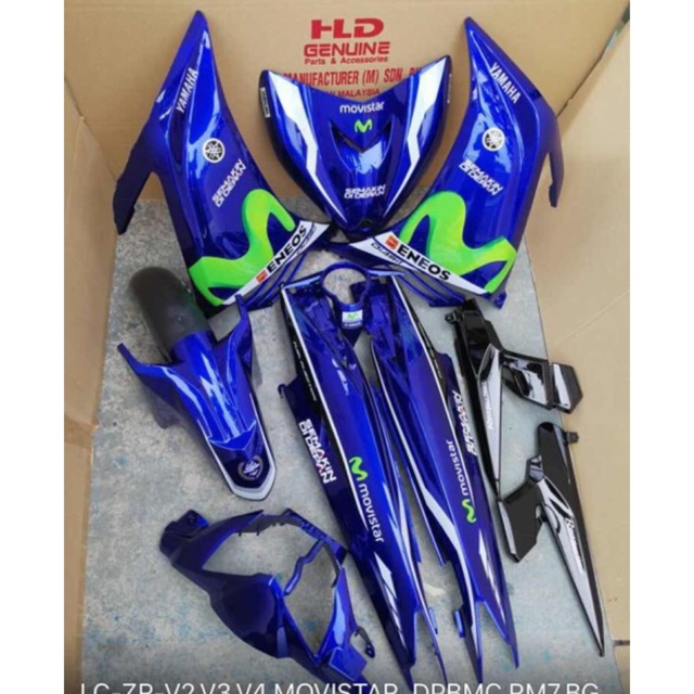 COVERSET COVER SET YAMAHA LC135 V1 LC NEW V2 V3 V4 V5 V6 MOVISTAR 2017