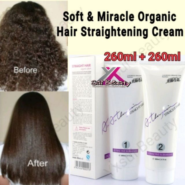 Soft&miracle Organic Rebonding Hair Strong Straightening Cream