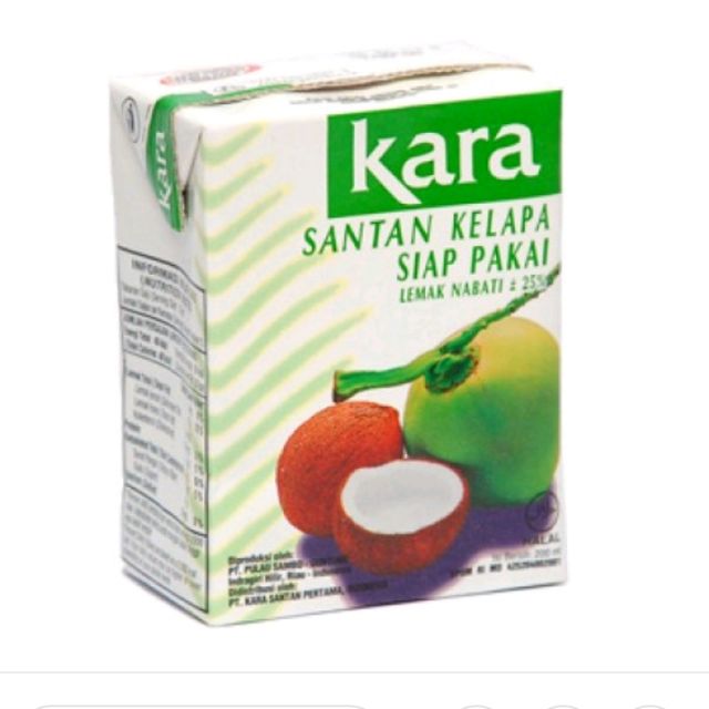 Kara Coconut Cream 200ml santan kelapa Shopee Malaysia