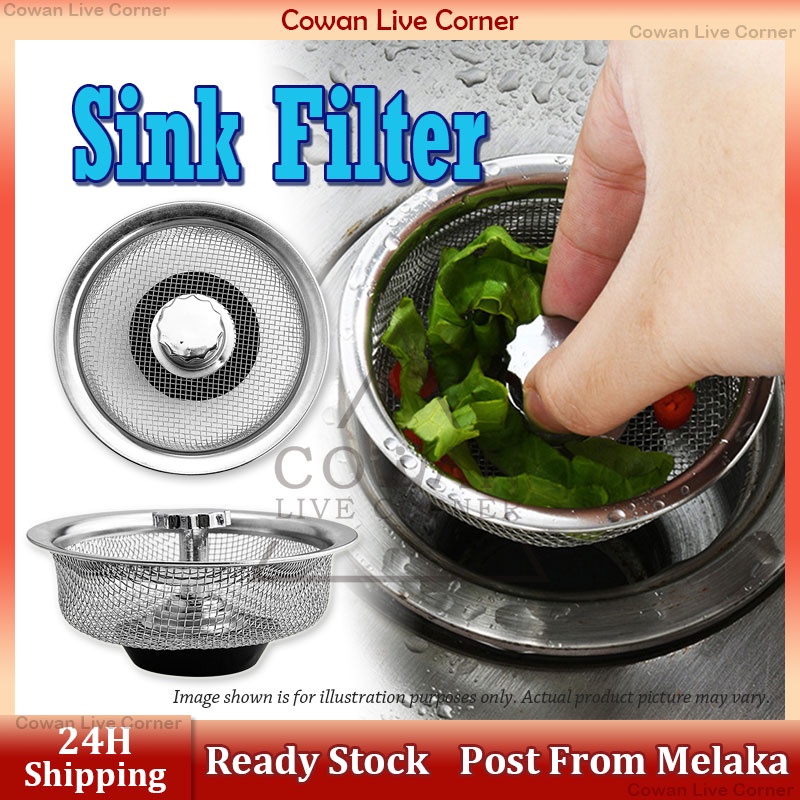 1Pcs Kitchen Sink Filter Mesh Stainless Steel Bathroom Filter Basin