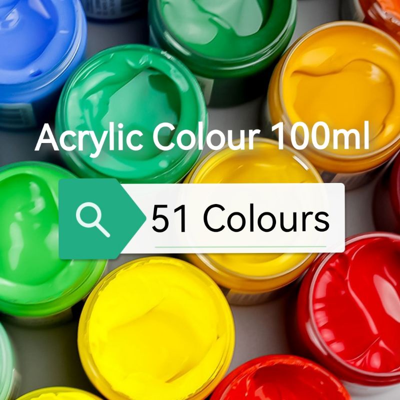 Acrylic Paint Colour 100ml for Art Canvas Painting Shopee Malaysia