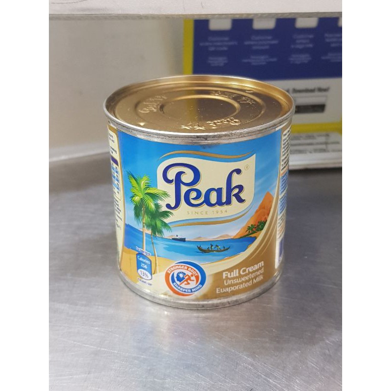Peak Full Cream Unsweetened Evaporated Milk (160g) Shopee Malaysia