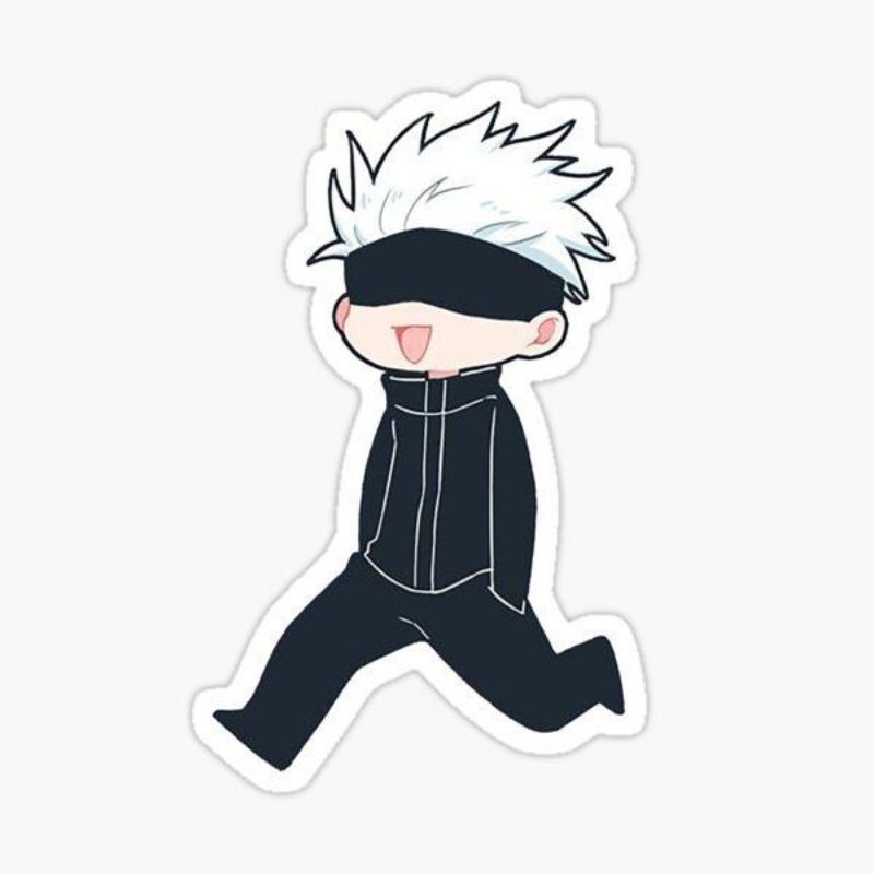 Jujutsu Kaisen Anime Gojo Satoru Anime Merch Stickers DIY Cute Chibi