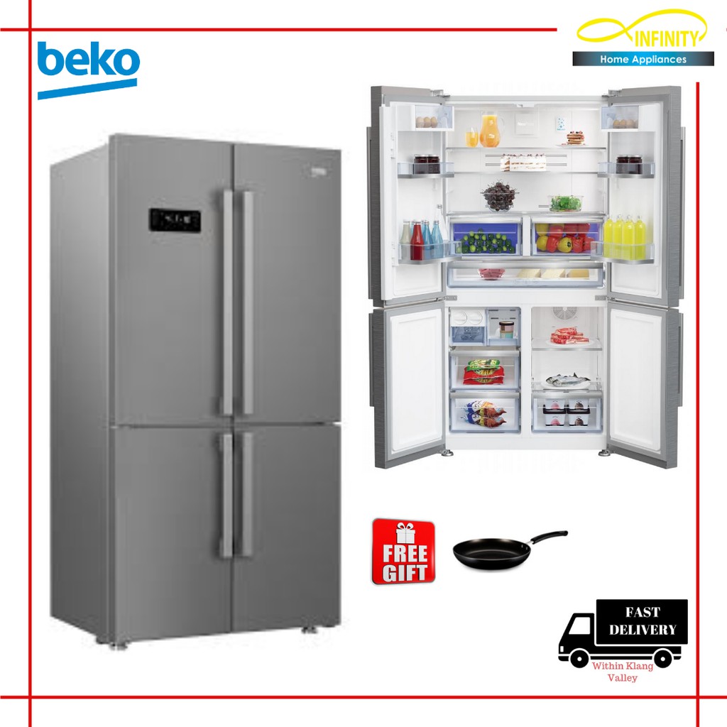 BEKO 626L GN1416231ZX Prosmart Inverter 4 Door Fridge/Refrigerator