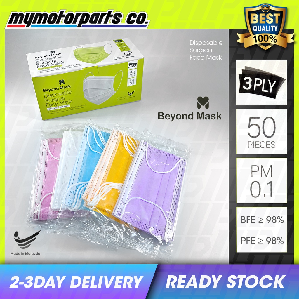 BEYOND MASK 3 PLY Disposable Surgical Face Mask [50 pcs][Hygiene Packing][Buatan Malaysia